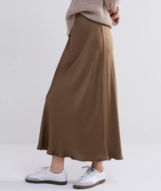 Rok Satin Olive Summum groen
