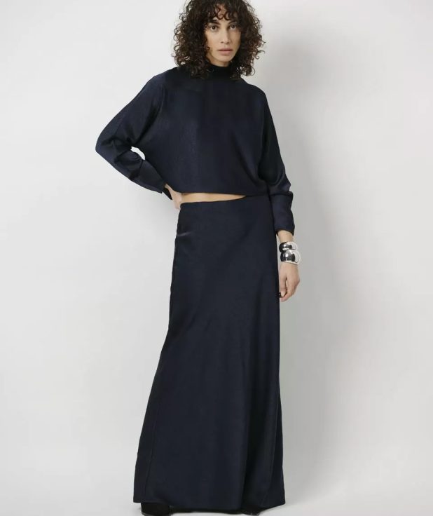 Rok Satin Ywa Dante6 blauw 2