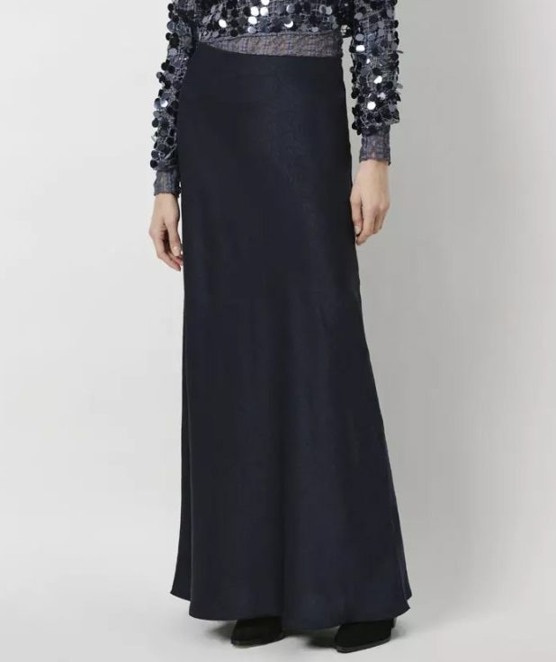 Rok Satin Ywa Dante6 blauw