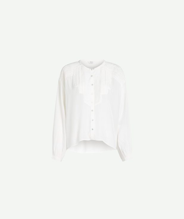 Blouse Detail Ecru White Penn&Ink