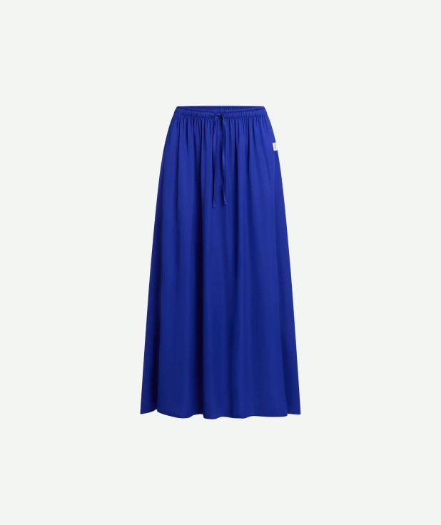 Rok Royal Blue Penn&Ink blauw satin