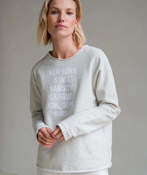 Sweater Print Grey Penn&Ink grijs
