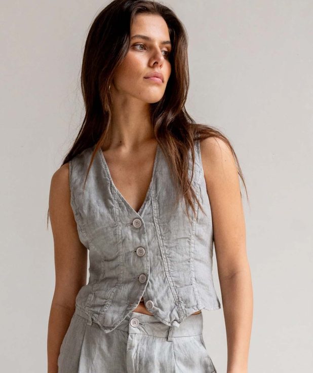 Gilet Cool Grey Penn&Ink grijs