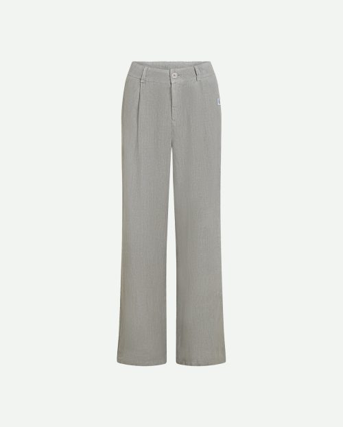 Broek Cool Grey Penn&Ink grijs linnen