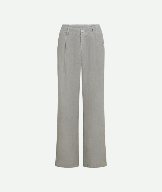 Broek Cool Grey Penn&Ink grijs linnen