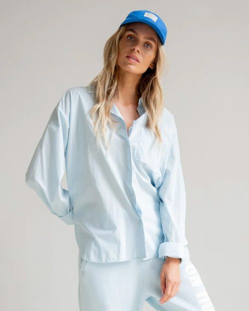 Blouse Blue Penn&Ink lichtblauw oversized