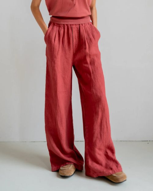 Broek Burgundy Penn&Ink rood