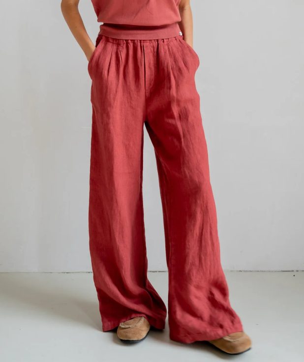 Broek Burgundy Penn&Ink rood