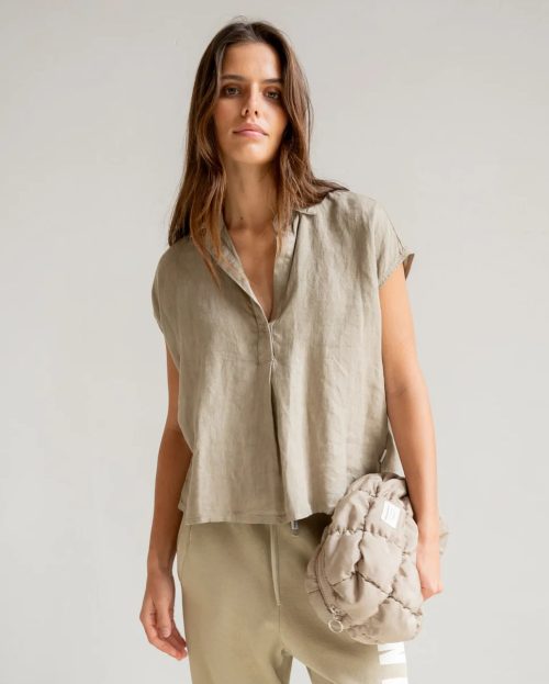 Blouse Pepper Penn&Ink bruin beige