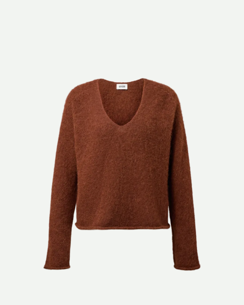 Relaxed fit trui in alpaca-mix
