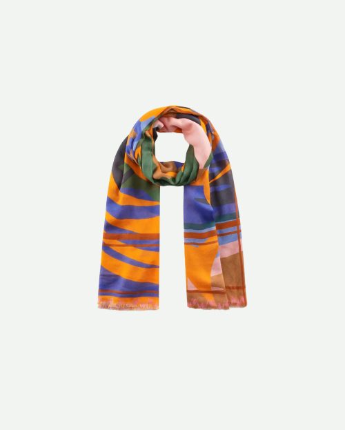 Shawl Orange Print Codello multicolor