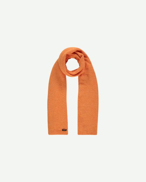 Orange Scarf Cozy Knit Summum