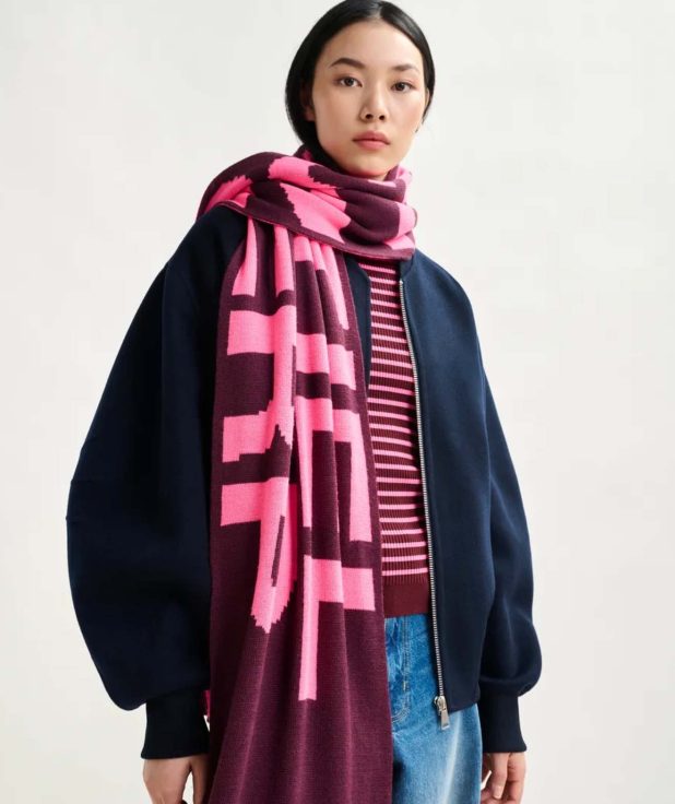 Shawl Itension Essentiel Antwerp bordeaux