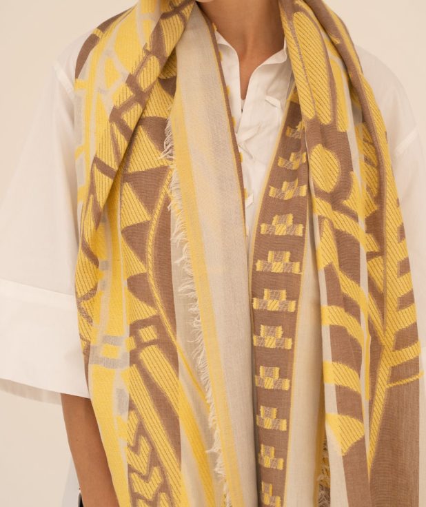 Shawl Misted Yellow Moment Amsterdam