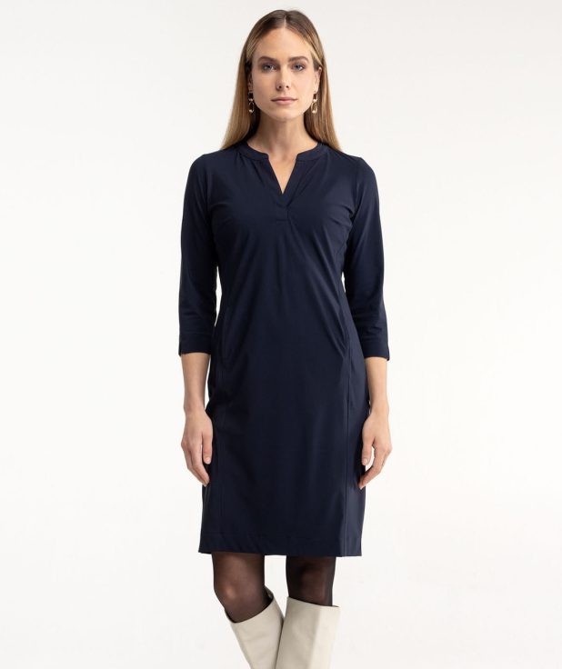 Jurk Simplicity Dark Blue Studio Anneloes blauw