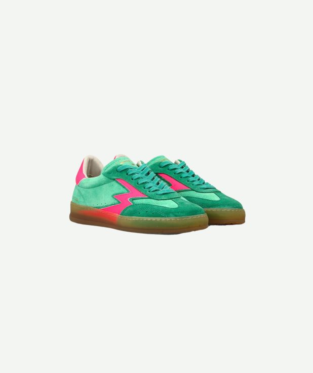 Sneaker Matcha Fuchsia Moa Concept groen fluo roze
