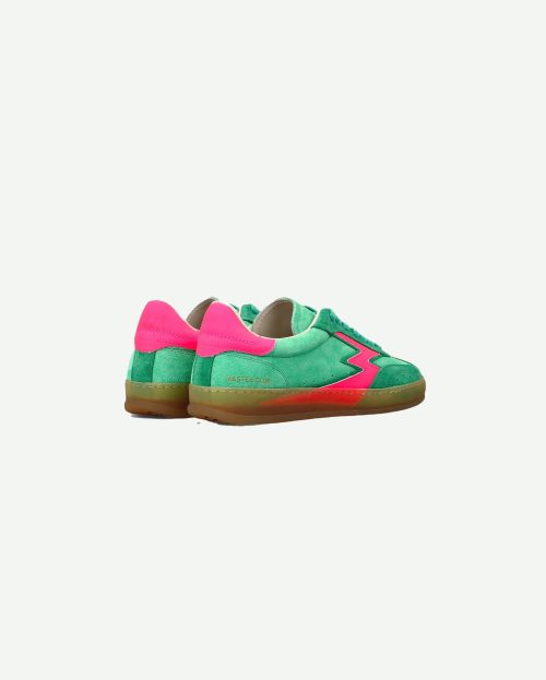 Sneaker matcha fuchsia Sneaker pink glitter groen Moa concept