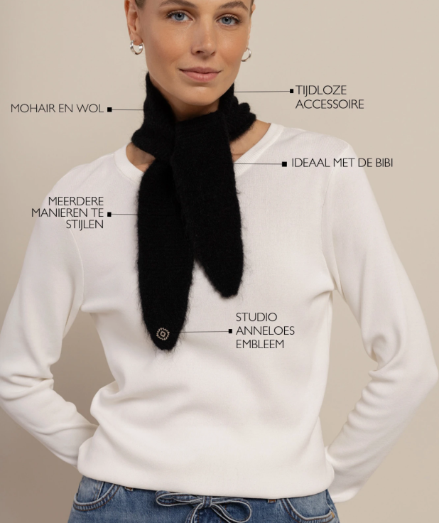 Sophia scarf - black