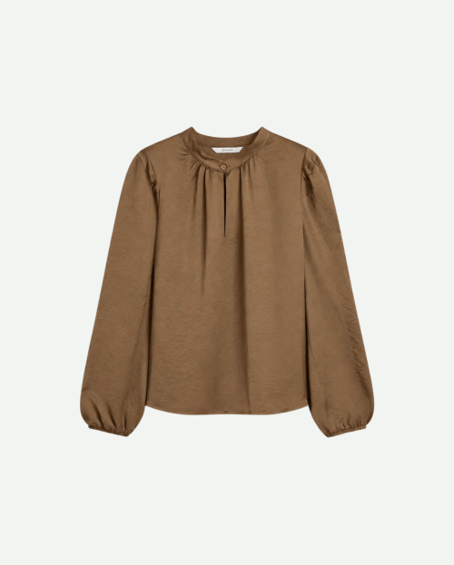 Summum Top Silky Schoudervulling - Bruin