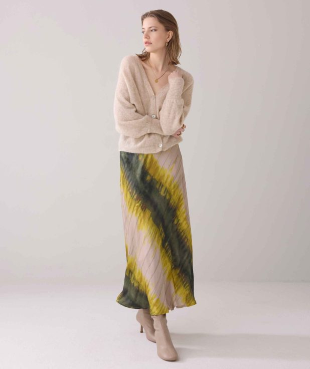 Rok Tie Dye Stripe Summum groen