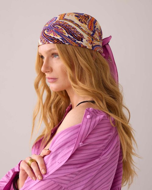 Scarf Print Cyclaam Summum roze geel