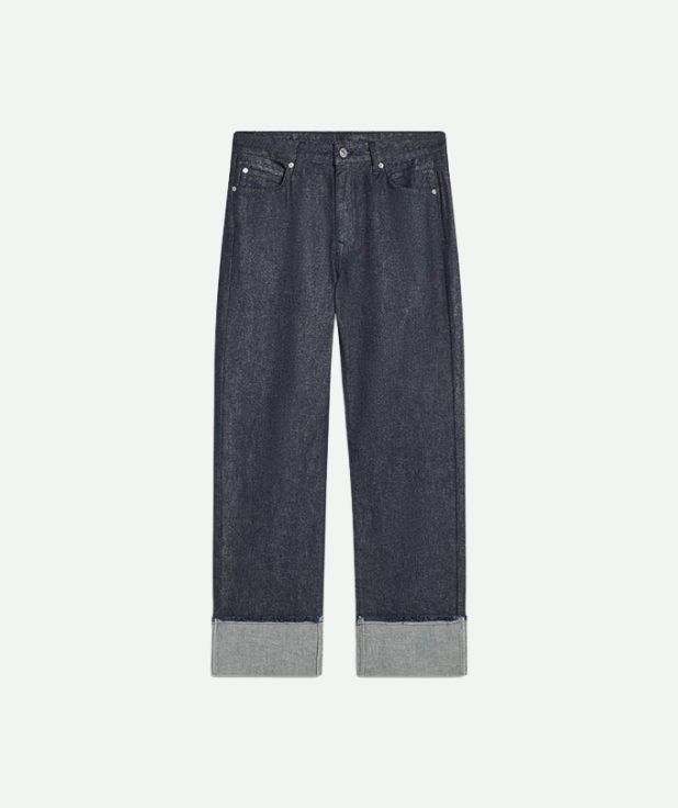 Jeans Silver Summum cuffed blauw denim