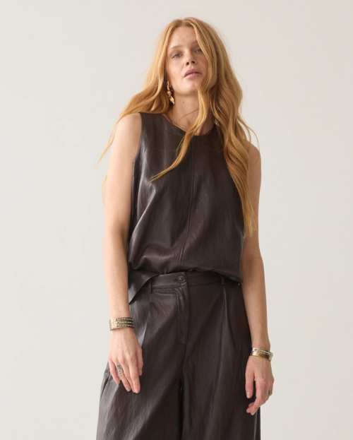 Summum top Leather Spencer