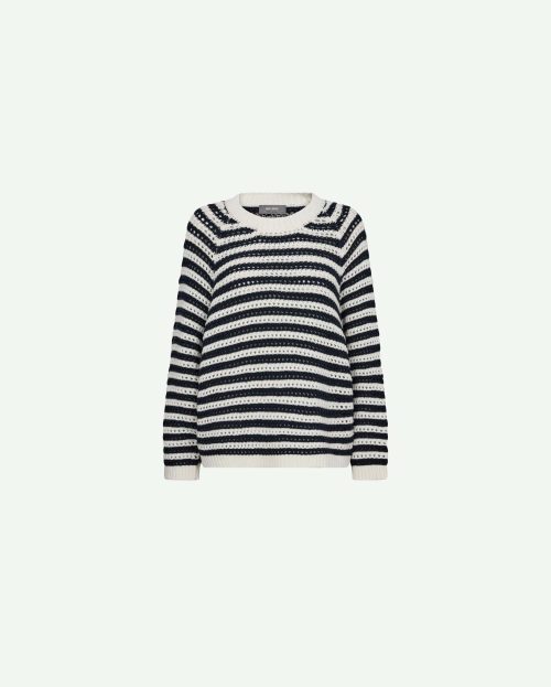 Trui Daya Stripe Mos Mosh navy white