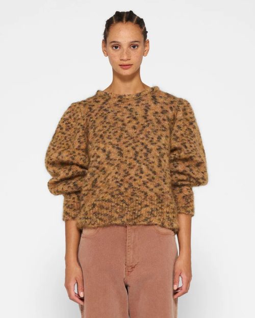 Sweater Leopard 10Days bruin