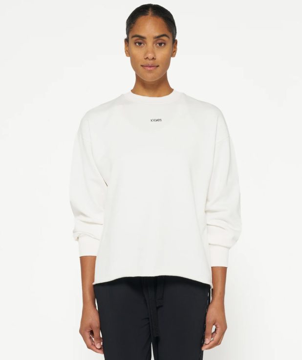 Sweater Logo Ecru 10Days