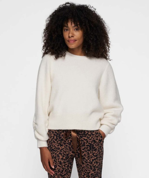 Sweater Puffed Sleeves 10Days ecru