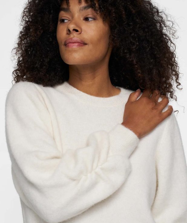 Sweater Puffed Sleeves 10Days ecru1