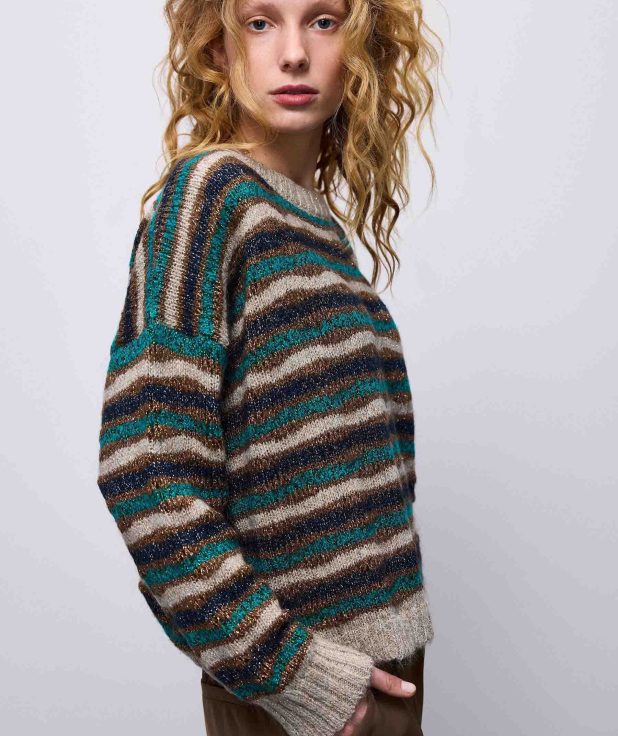 Sweater Stripe Multicolor Summum 2