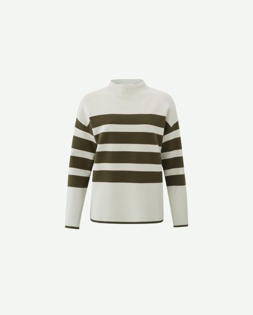 Sweater Stripe Groen Yaya