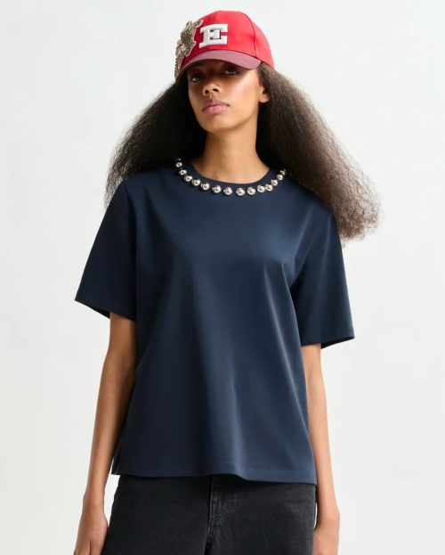 T-shirt Intenso Blauw Essentiel Antwerp