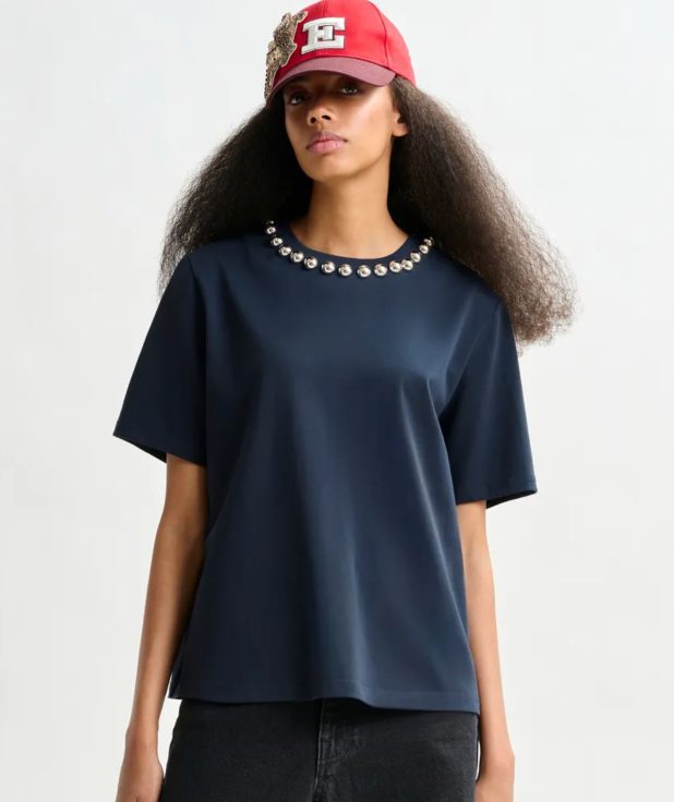 T-shirt Intenso Blauw Essentiel Antwerp