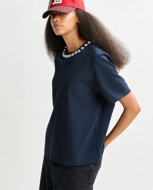 T-shirt Intenso Blauw Essentiel Antwerp