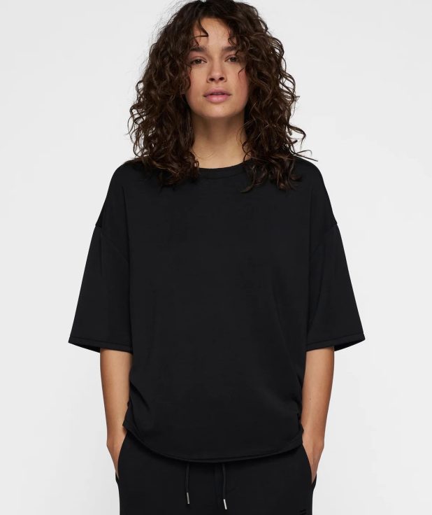 T-shirt Soft Scuba Black 10Days