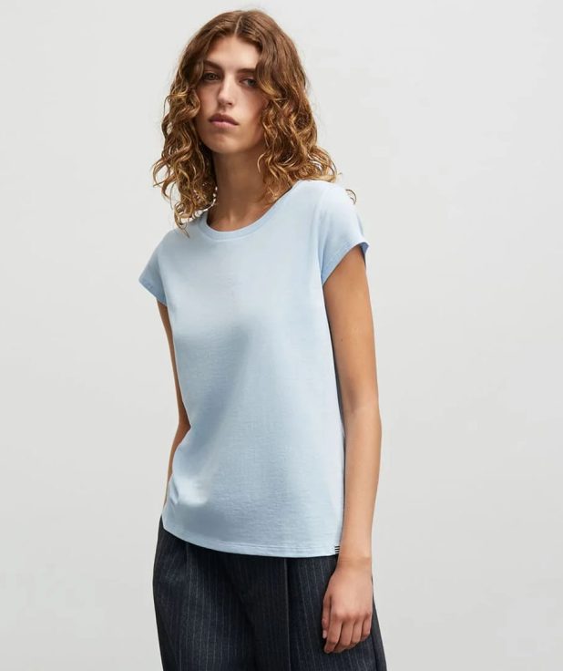 T-shirt Teasy Light Blue Mads Norgaard lichtblauw
