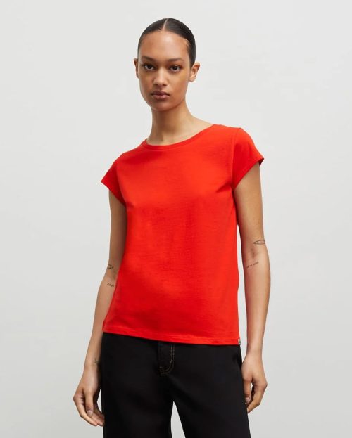 T-shirt Teasy Red Mads Norgaard rood