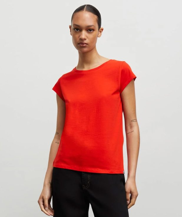 T-shirt Teasy Red Mads Norgaard rood