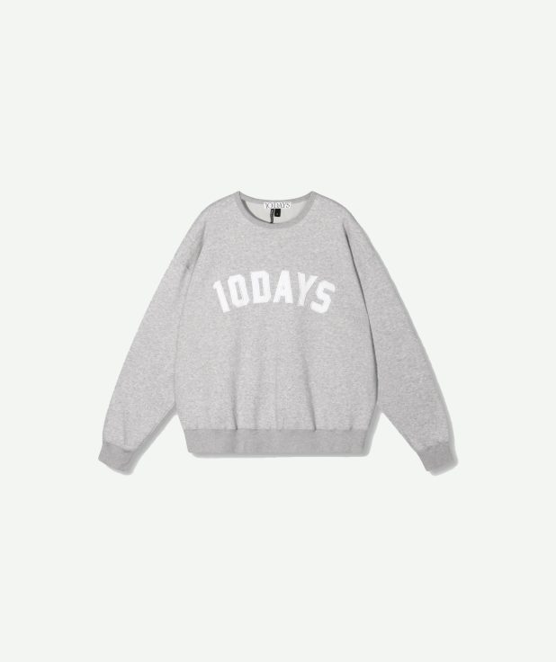 Statement Sweater Grey 10Days grijs