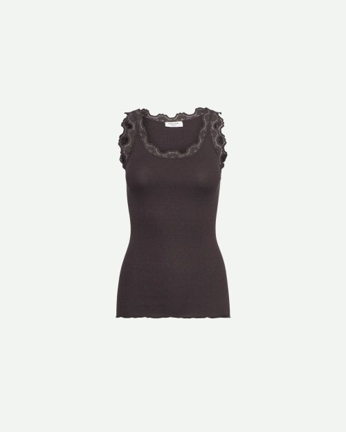 Top babette lace ganache bruin Rosemunde