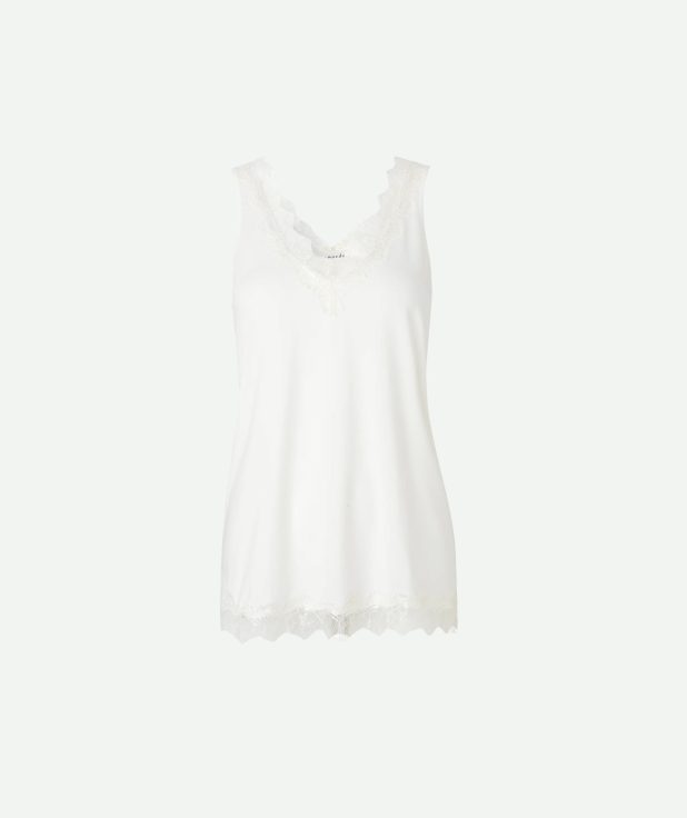 Top Billie Ivory Rosemunde wit