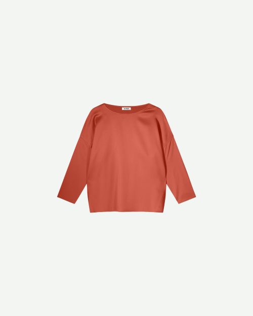 Top Dilan Red Kyra satin