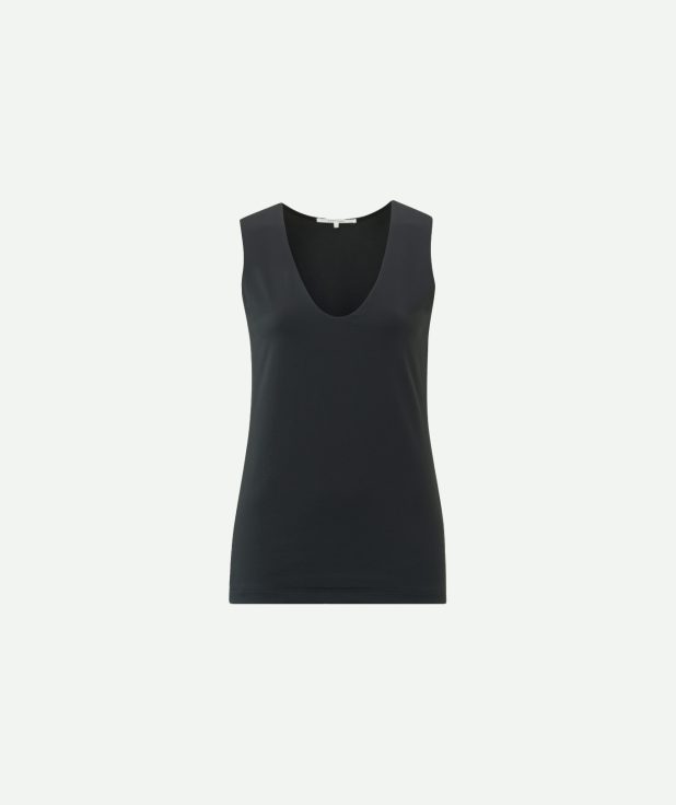 Top V-neck Black Yaya singlet