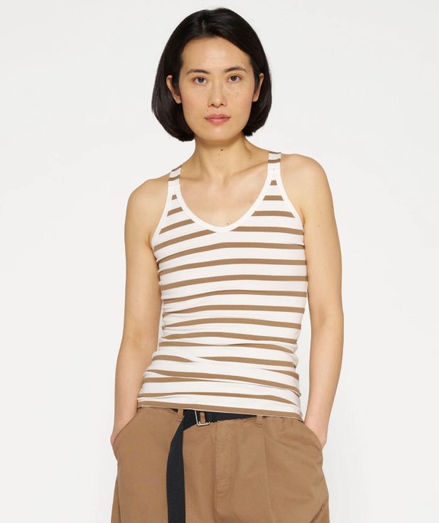 Top Wrapper Stripes Brown 10Days