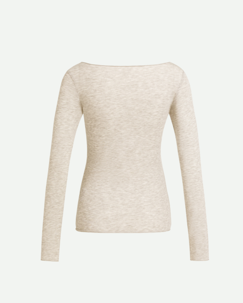 Top met boothals en lange mouwen YAYA -2