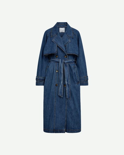 Trenchcoat Delina denim Co Couture blauw