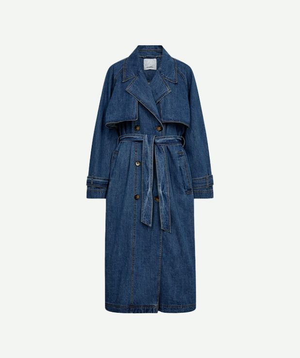Trenchcoat Delina denim Co Couture blauw